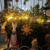 Solar stake light plastic steady