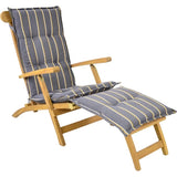 Tuinkussen deckchair streep antraciet