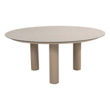 Taste 4SO - Donato low dining eettafel 160 cm. Ø latte, met geprint keramiek tafelblad