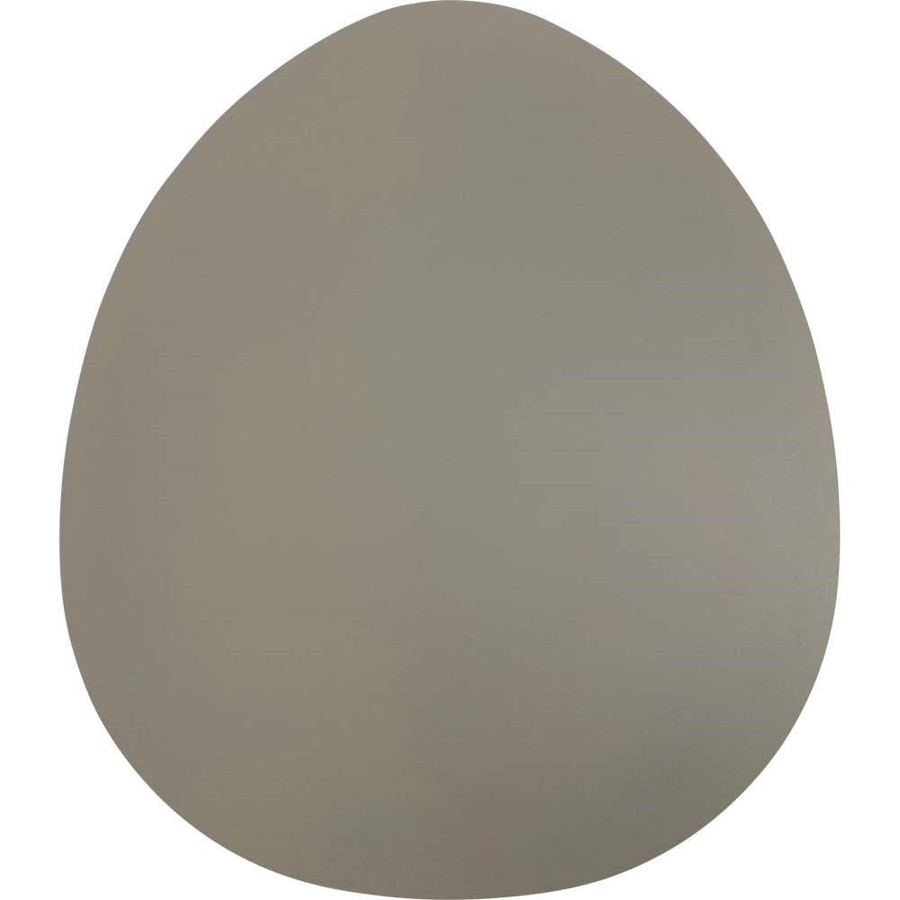 Taupe rond tafelblad met glad oppervlak