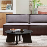 FRIES SALONTAFEL O90 CM EIKEN BLACKNIGHT [fsc]