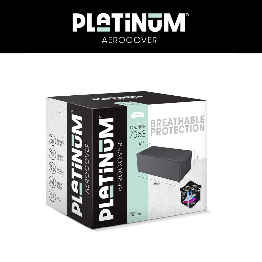 Platinum AeroCover loungebankhoes verpakking, grijs voor 250x100xH70