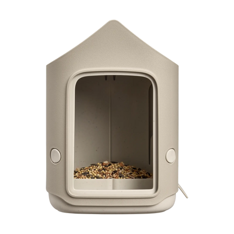 Elho - cosy bird feeder 18cm paddenstoel beige B 18 x H 23 x D 18 cm