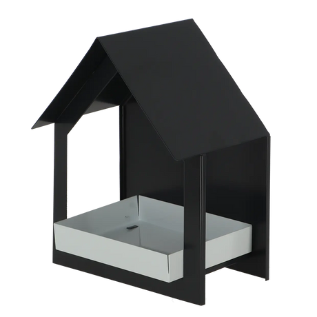 Esschert design - Wit antraciete muurvoedertafel