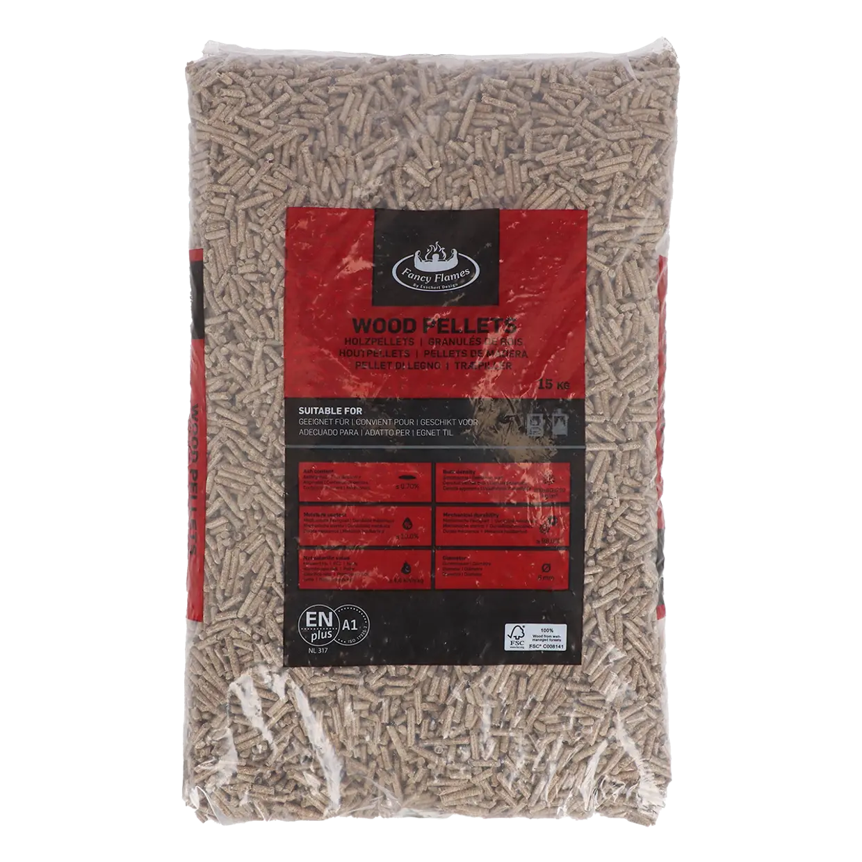 Houtpellets Eikenhout zak á 15 kilo - Fancy Flames