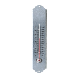 Zinken thermometer met temperatuurschaal en ophangoog