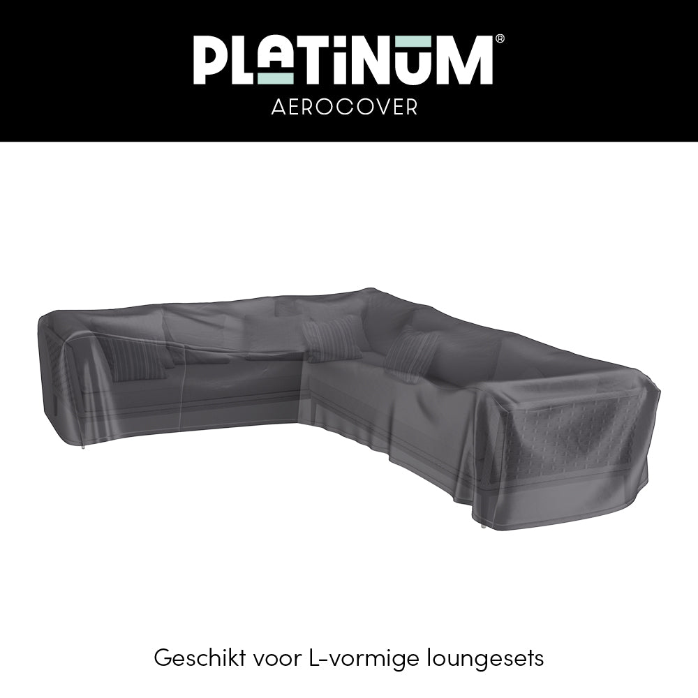 Platinum AeroCover - Loungesethoes hoekset links 330x255x100xH70
