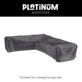 Platinum AeroCover - Loungesethoes hoekset links 330x255x100xH70