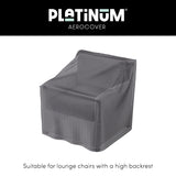 Platinum AeroCover - Loungestoelhoes hoge rug 75x78x65/90