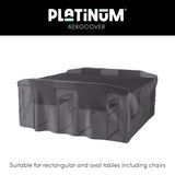 AeroCover Platinum tuinsethoes met strak opgespannen hoeken