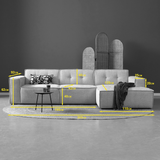 FLOW met chaise longue rechts - Majestic 607