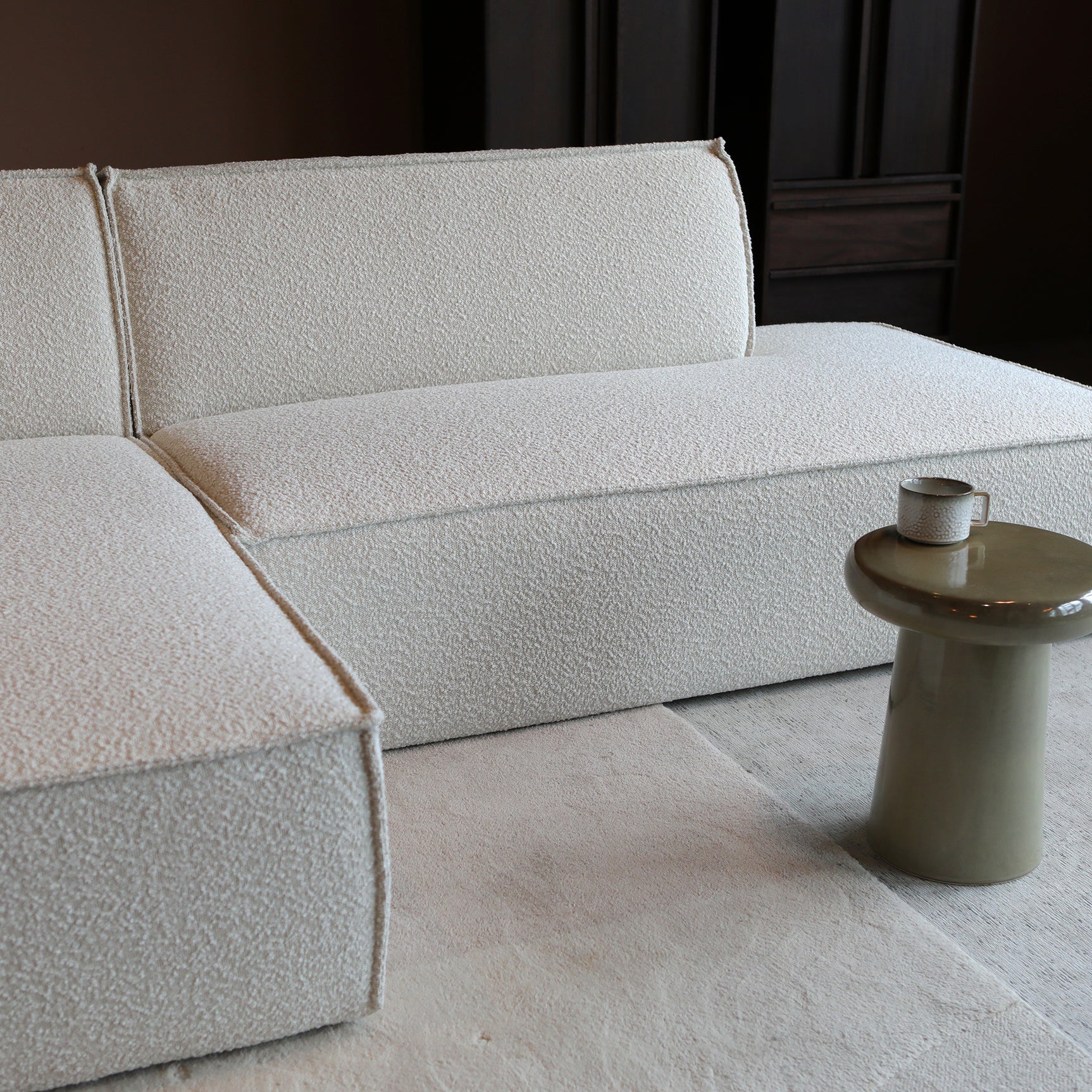 ENZO met chaise longue links - Legend 2 Natural