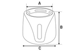 Flamingo - Drinkfontein Trevi 3000 - Wit - 3 liter