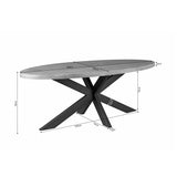 Eettafel Dakota | 160 cm | Ovaal
