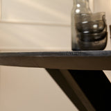 Eettafel Brandy Zwart | 160 cm | Ovaal