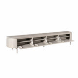 Tv-meubel Excellent taupe met open opbergvakken en legplanken