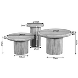 Salontafel Maya | 70 cm | bruin