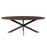 Eiken eettafel Ferris | Ovaal 210 cm | Bruin