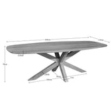 Eettafel Nina | Deens ovaal | 240 cm