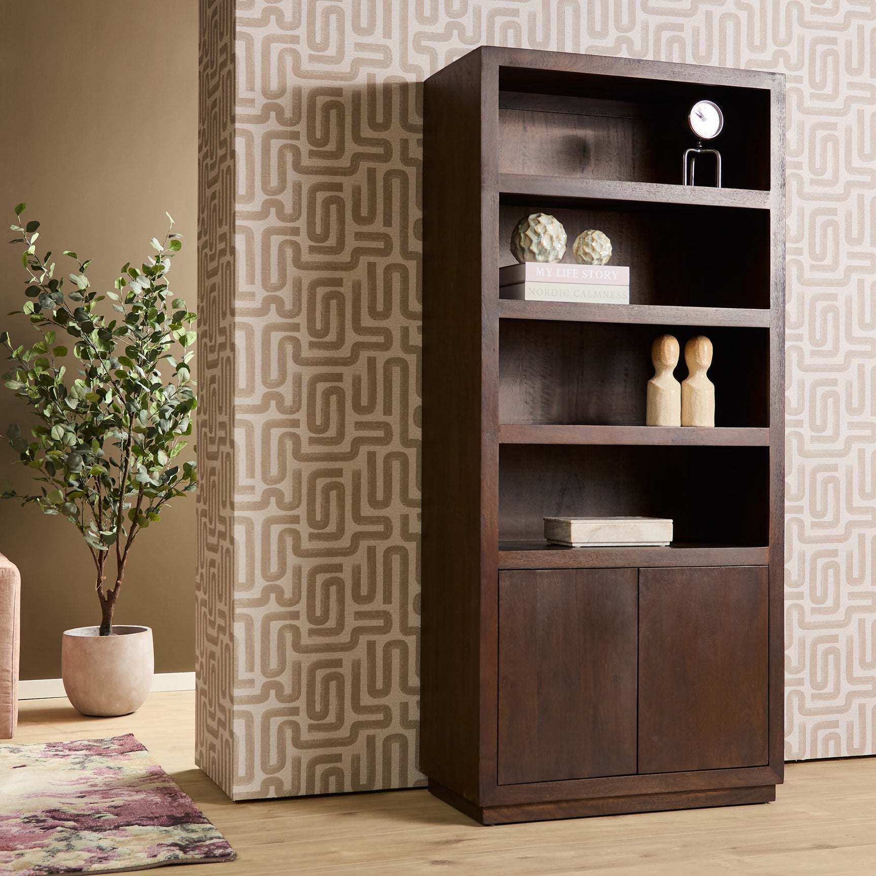 Bücherregal Brüssel Braun | 90 cm