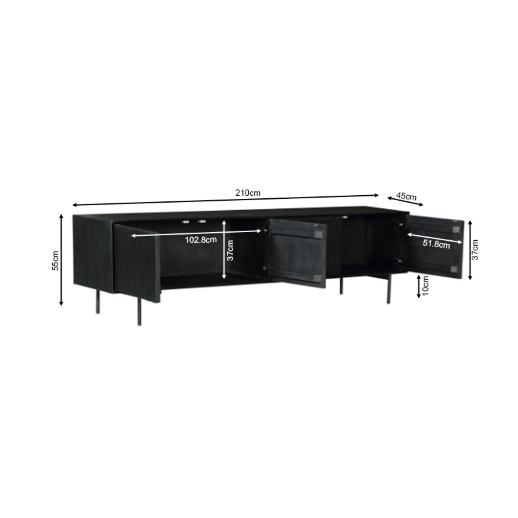 Tv-meubel Madison | 210 cm