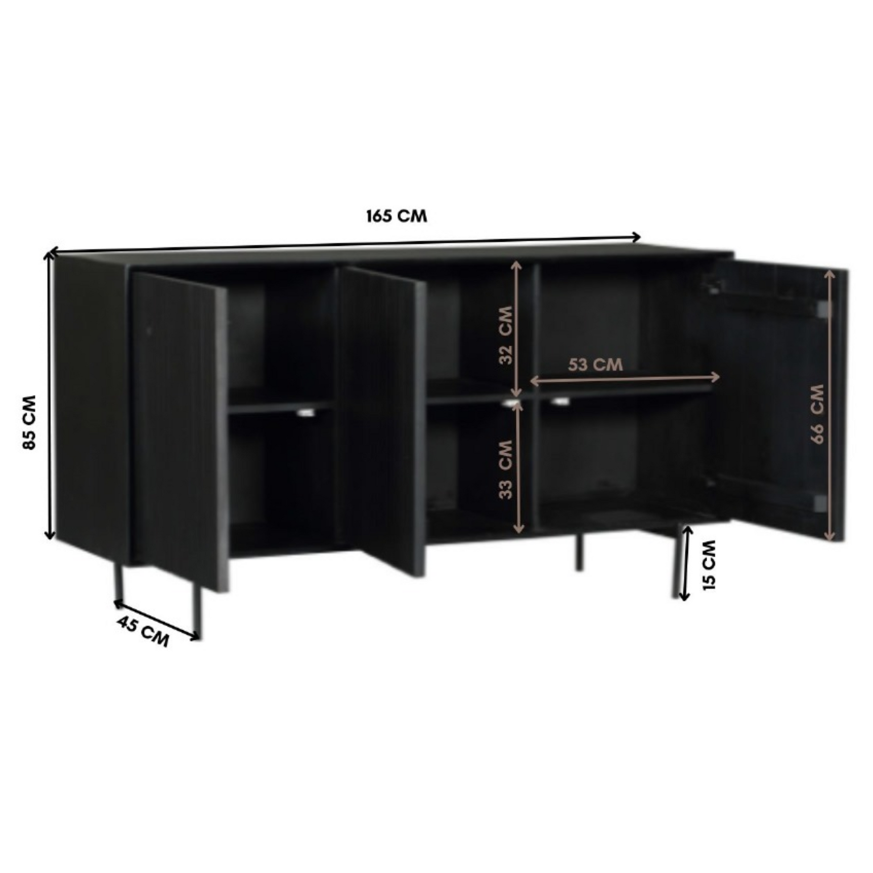 Dressoir Madison | 165 cm