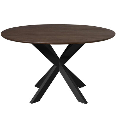 Eettafel Madison Bruin | 150 cm | Poot zwart