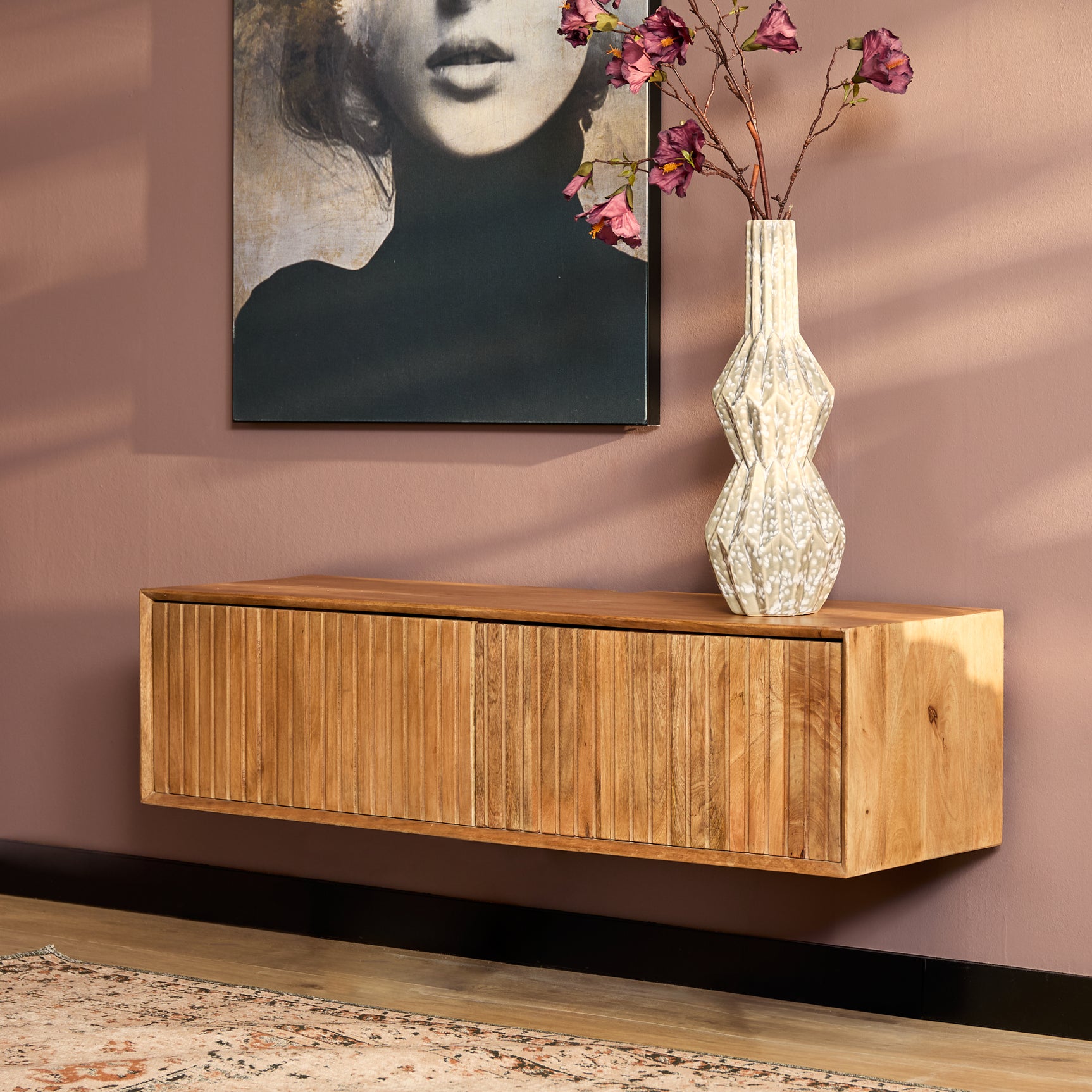 Zwevend tv-meubel Madison Naturel | 120 cm