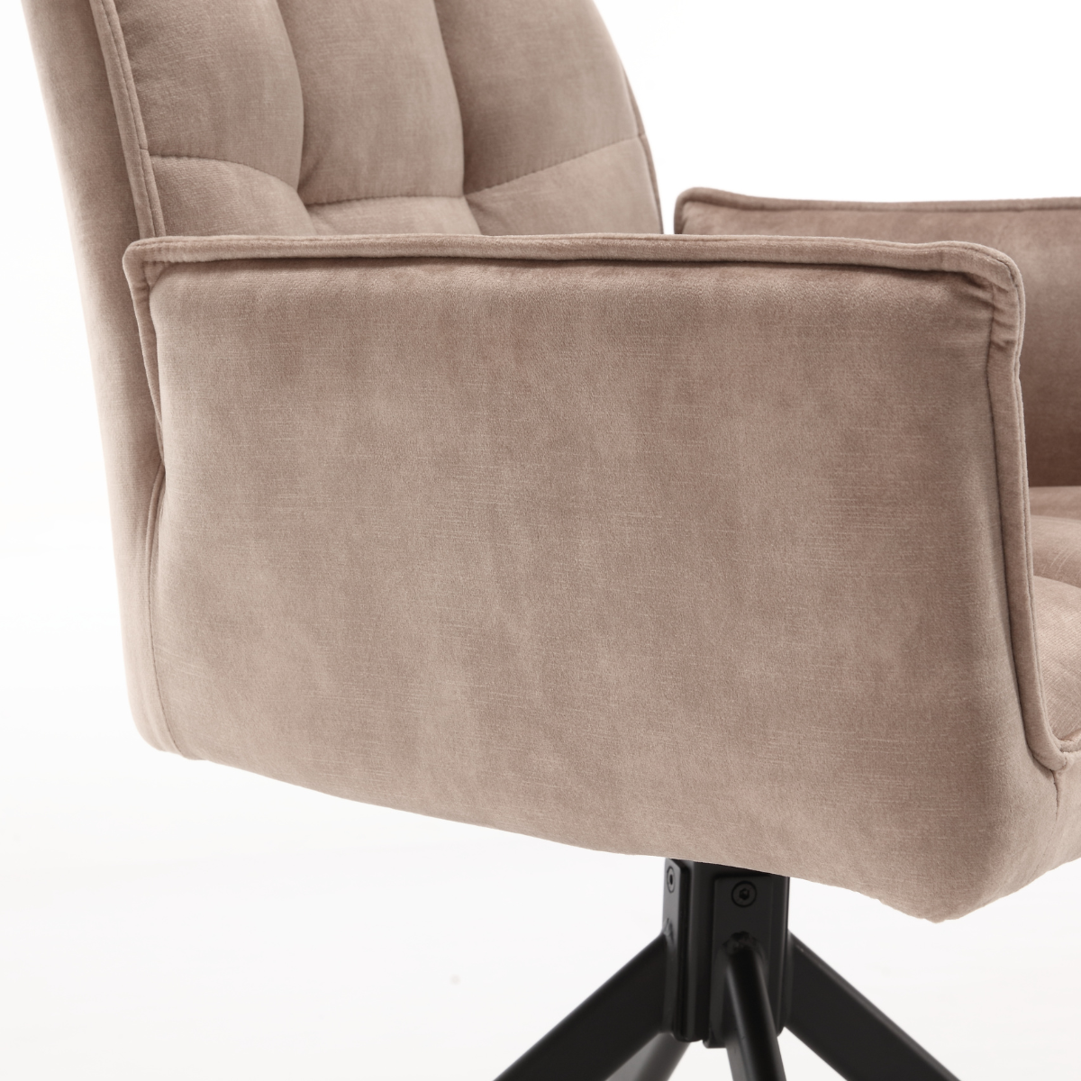 Eetkamerstoel Dani | Fluweel Beige (set van 2)
