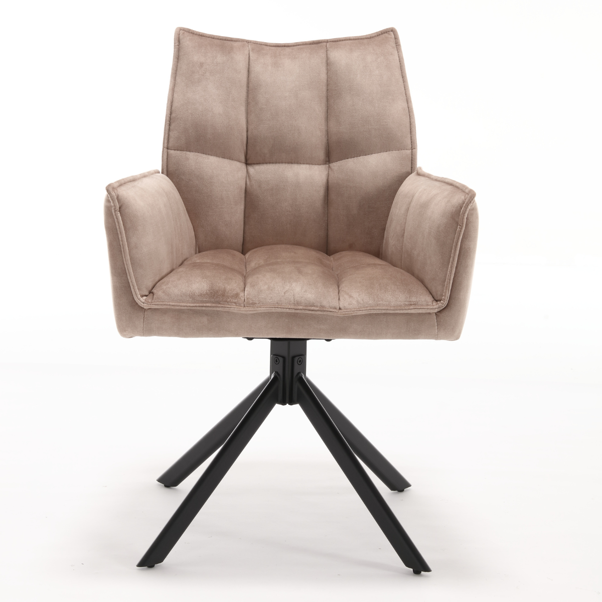 Eetkamerstoel Dani | Fluweel Beige (set van 2)