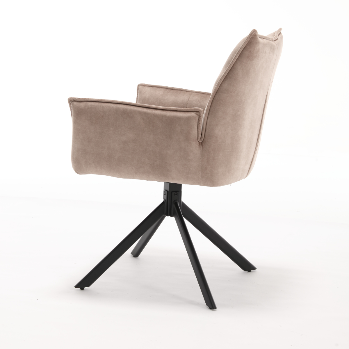 Eetkamerstoel Dani | Fluweel Beige (set van 2)