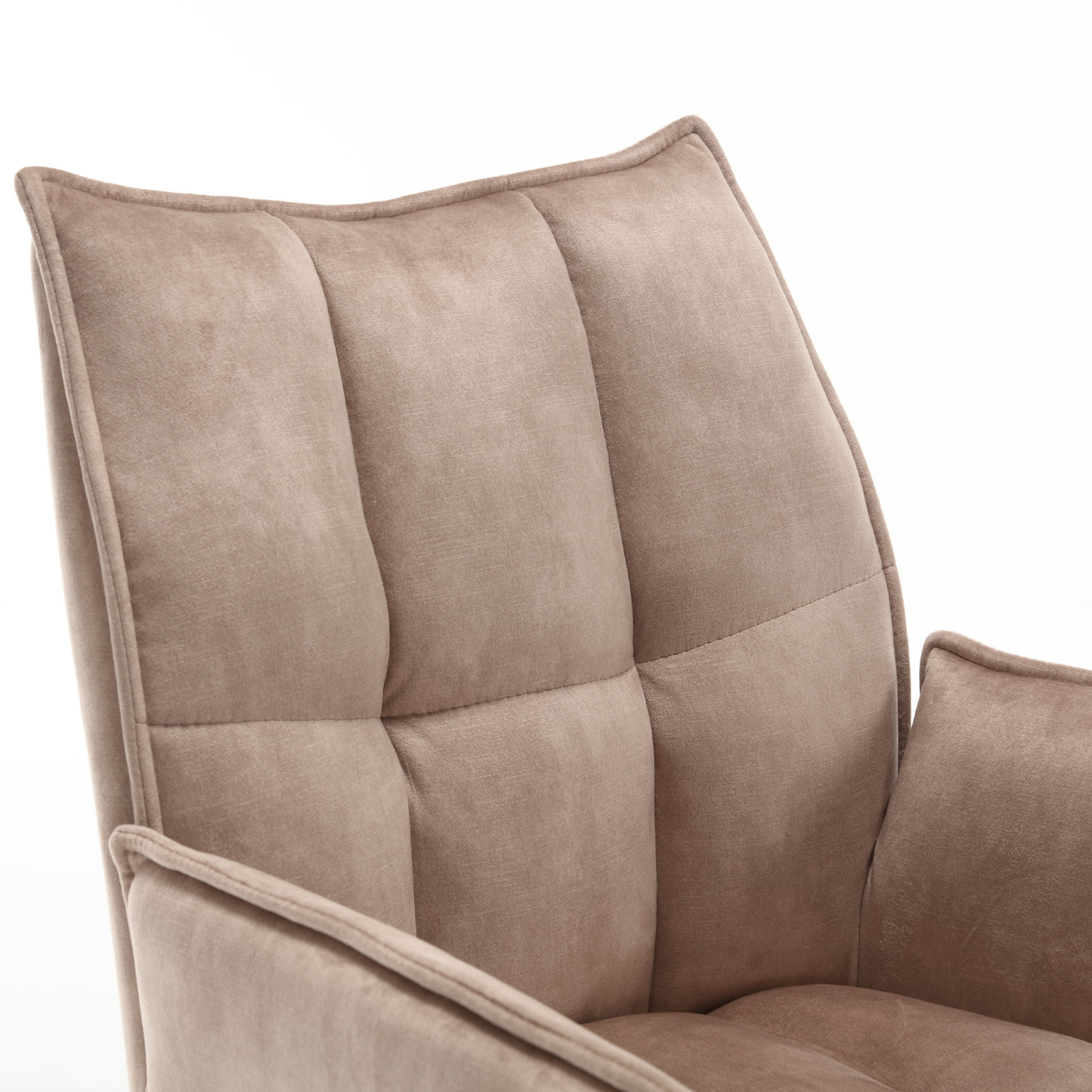 Eetkamerstoel Dani | Fluweel Beige (set van 2)