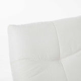 Lazy relaxfauteuil armleuning en rugkussen van licht geweven textiel