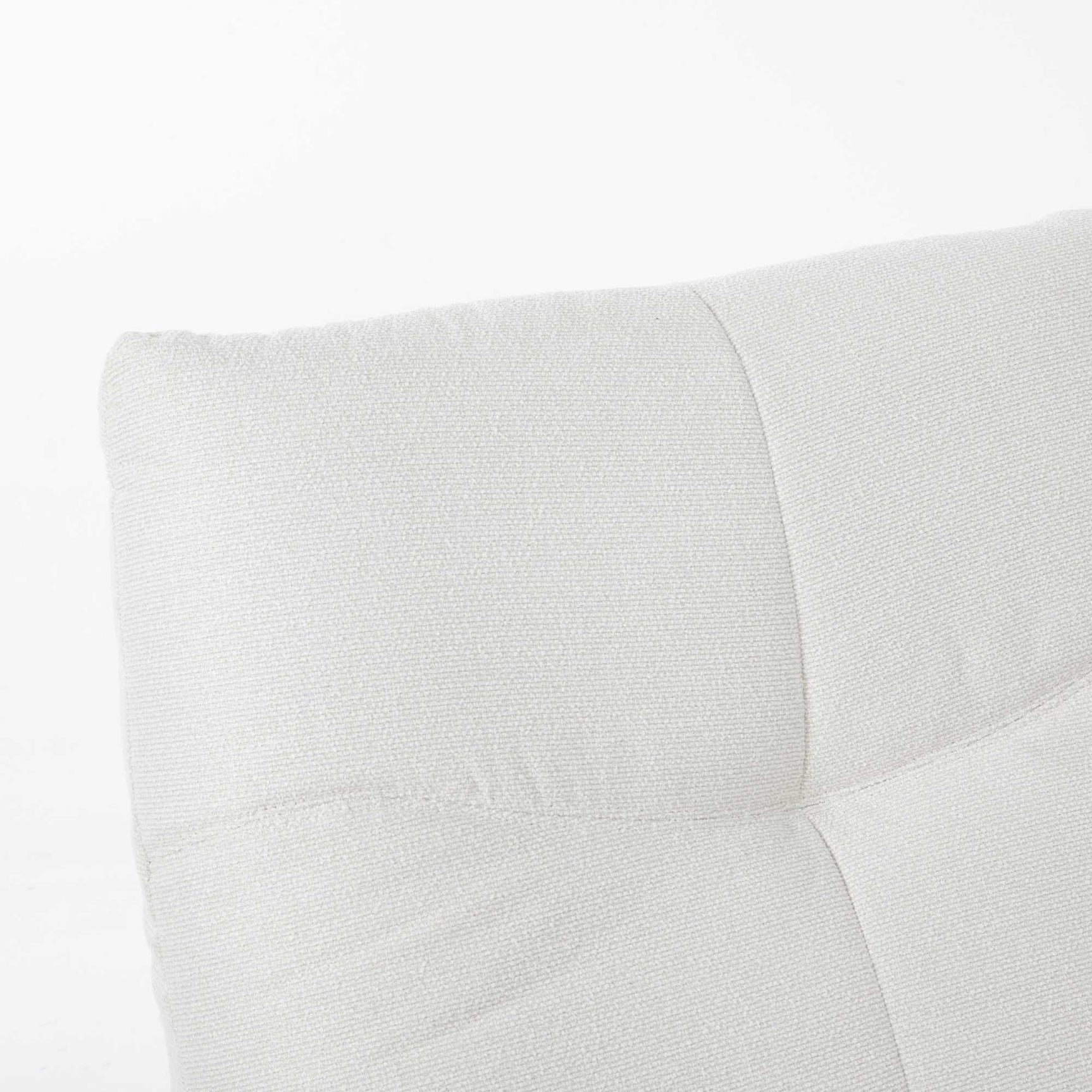 Lazy relaxfauteuil armleuning en rugkussen van licht geweven textiel