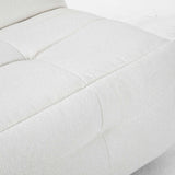 Lazy relaxfauteuil zitkussen met ronde stiksels en textuur