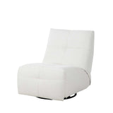 Lazy relaxfauteuil zijdelings, licht textiel met brede arm en rug