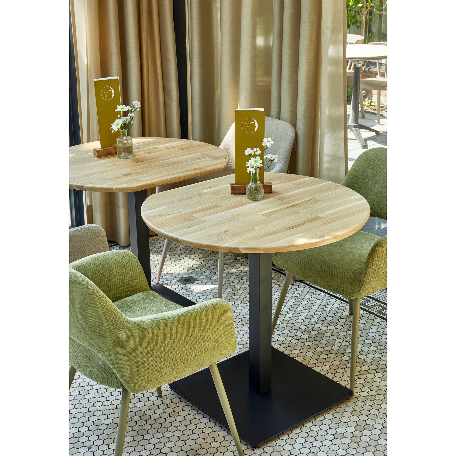 JENNY EETKAMERSTOEL GEWEVEN STOF NATUREL