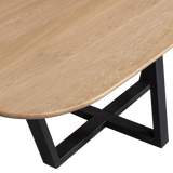 TABLO EETTAFEL ORGANISCH DL 220x100CM TRANSPARANT [fsc]