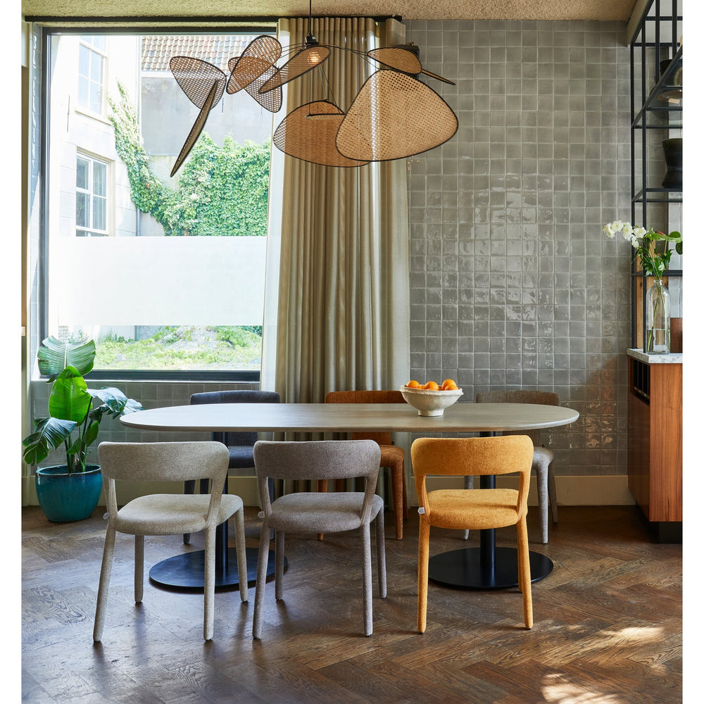 RONDE POOT METAAL ZWART