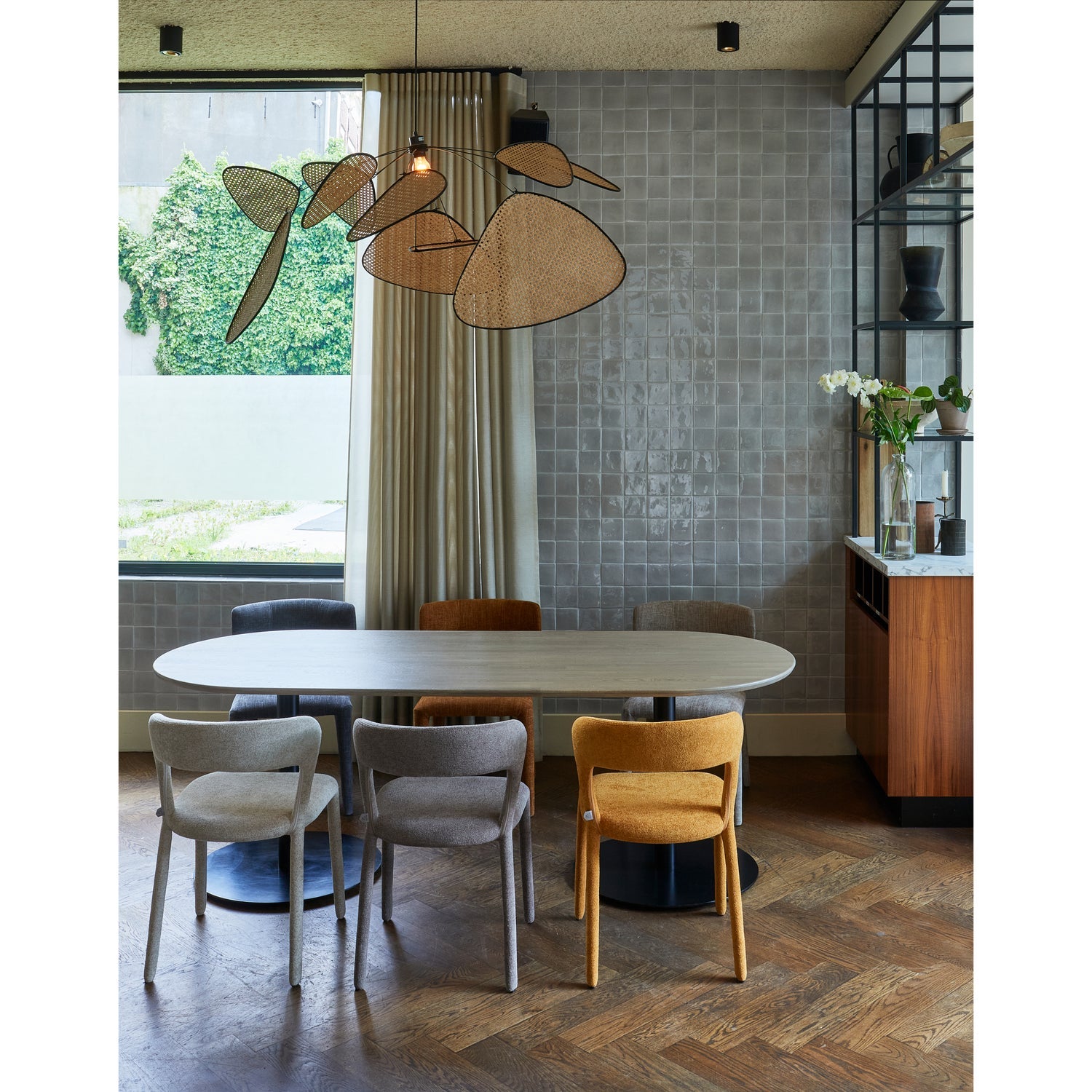 RONDE POOT METAAL ZWART