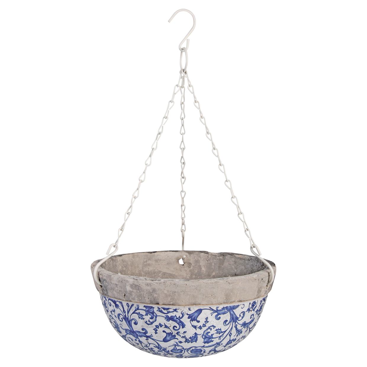 Esschert design - Aged ceramic hanging basket