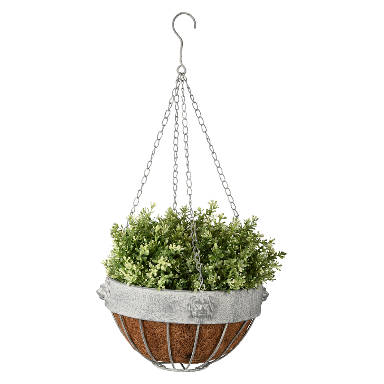 Esschert design - Aged Metal leeuw hanging basket