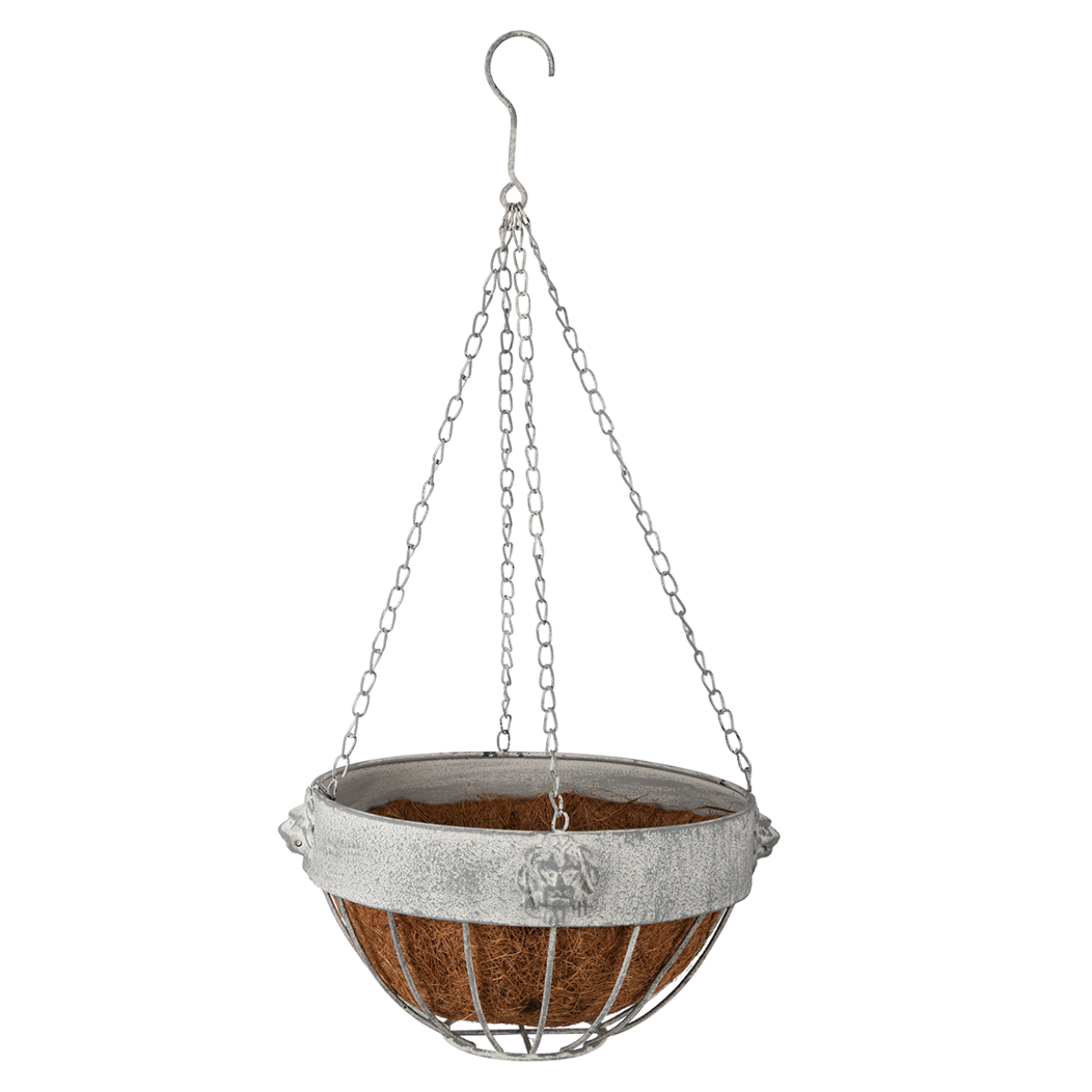 Esschert design - Aged Metal leeuw hanging basket