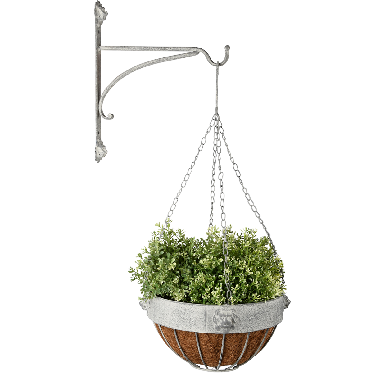 Esschert design - Aged Metal leeuw hanging basket