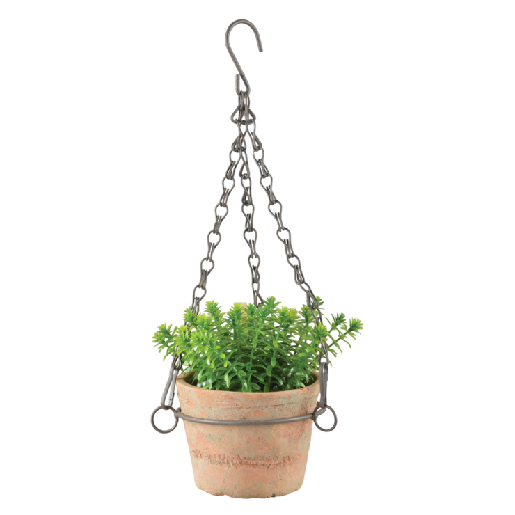 Esschert design - Aged Terracotta pot hangend S