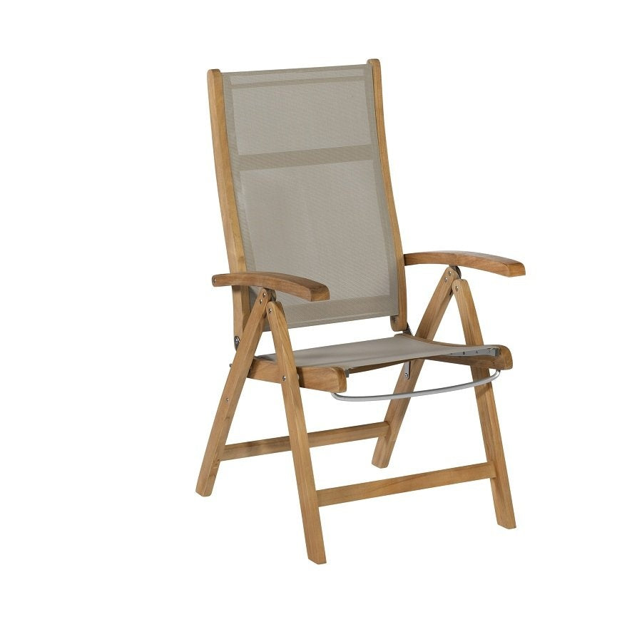 Exotan - Caldo verstelbare tuinstoel teak taupe [FSC]