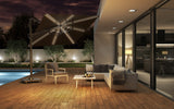 Platinum zweefparasol Challenger T² Glow ø350 - Taupe