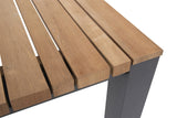 Taste 4SO - Ridge eettafel antraciet 220 x95 teak