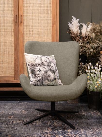 Draaifauteuil Joyce met arm - taupe