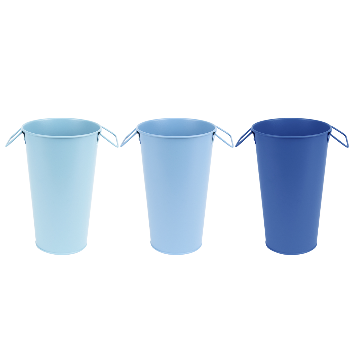 Esschert design - 50 tinten blauw vaas - 18cm (per stuk)